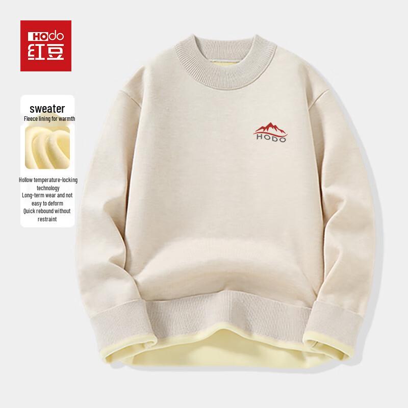 Hodo Herren Plüsch Verdickt Halbrollkragen Strickpullover