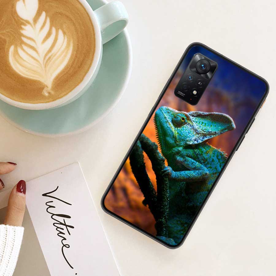 

Смешной чехол для телефона с хамелеоном и дикой природой Для Redmi Note 14 13 Pro 5G Plus 12 12C 10 10A 10C 9 9A 9C 9T 8 8A K60 K70 Pro Xiaomi Redmi 12C
