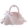 Versatile fashion bow lace shoulder bag women's summer new high-end messenger shell bag