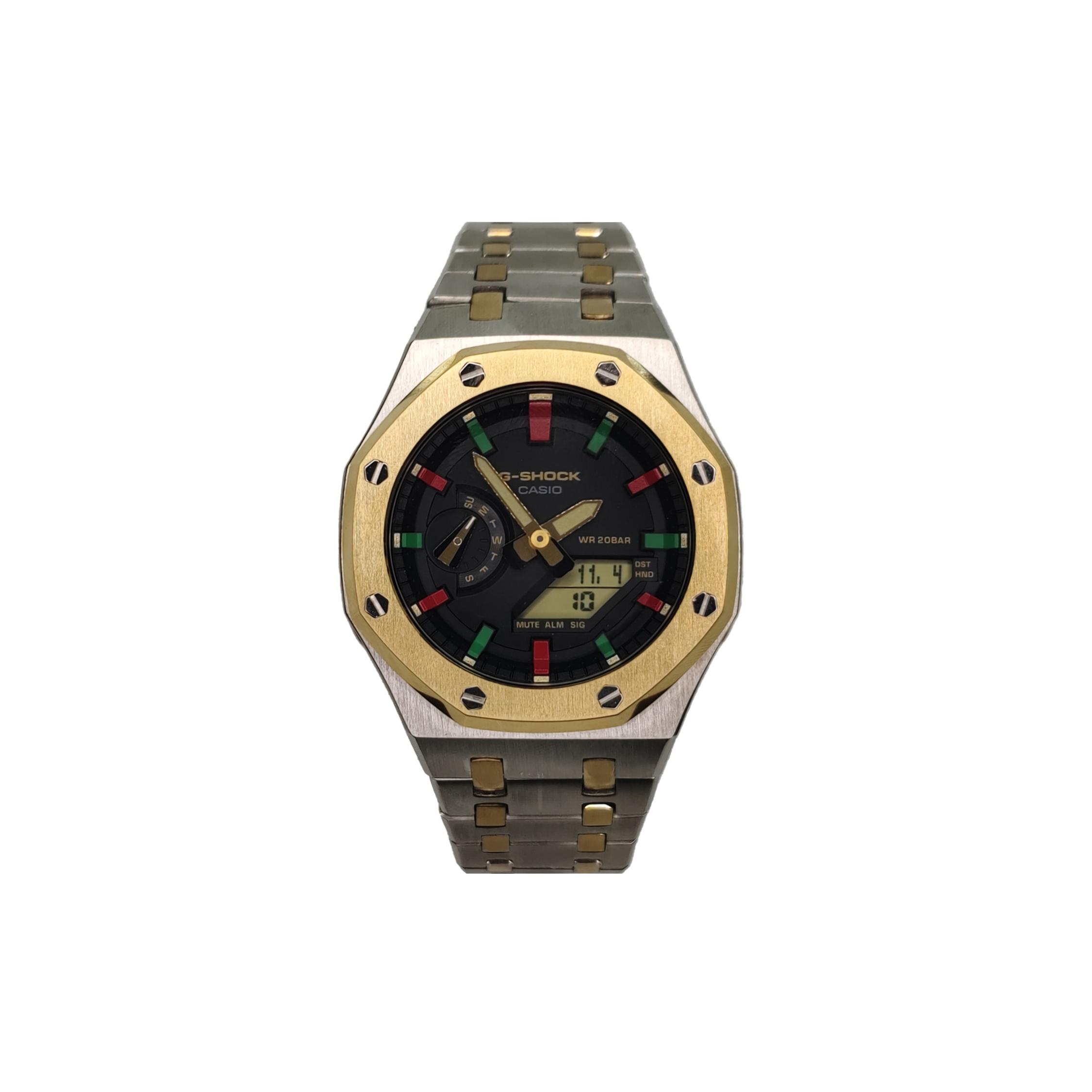 

CASIO Men 44mm Black Watch GA-2100SKE-7A(Watch3--