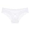 Sexy Underwear for Women Seamless Hipster Sheer Mesh Lace Panties Low Waist V-Back Strappy Criss Cross Briefs