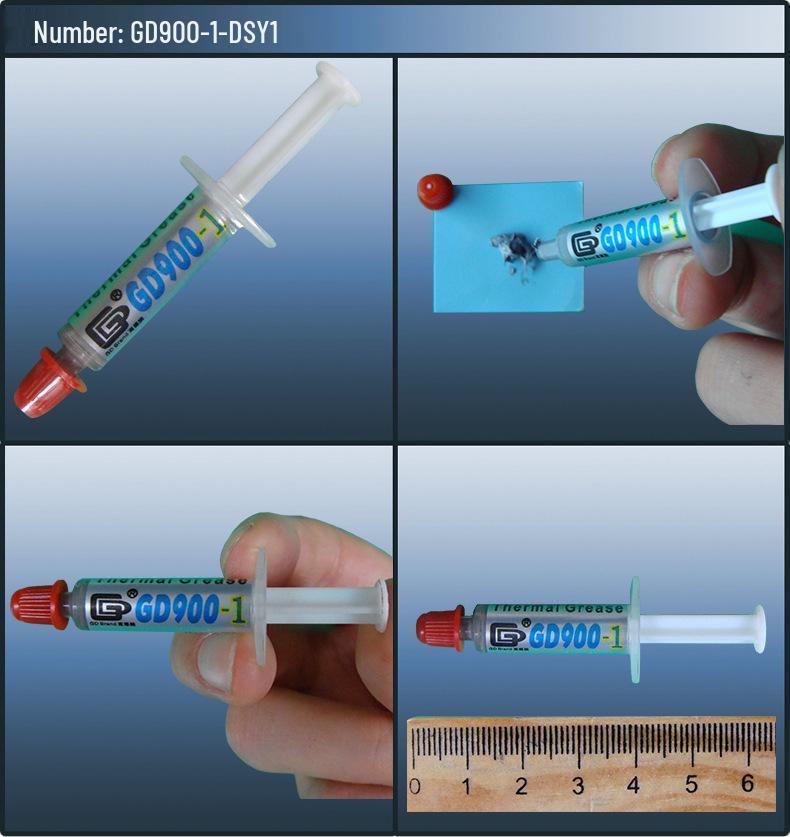 GD900-1 Thermal Paste: High Conductivity Cooling for CPU/GPU, Available in 1/3/7/15/30 Grams