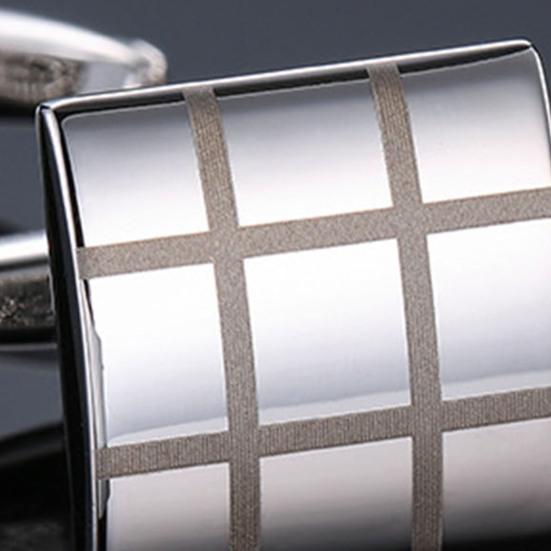 1 Pair Shirt Cufflinks High Durability Polish Surface Copper Men Business Shirt Cufflink Garment Decor Birthday Gift