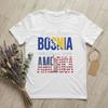 Dalla Bosnia Portami in America Maglietta per Unisex 100% Cotone Maglietta Casual Girocollo Divertenti Manica Corta merchandising Estate