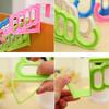 1 5-hole Door Hanging Folding Clothes Hanger Door Back Hook Multi-function Clothes Drying Rack Wardrobe Storage Artifact