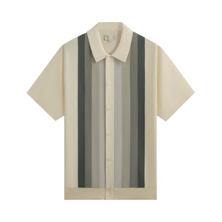 

Kith Tilden Short-Sleeve Button Up Polo Sandrift Men Tops Cream KHM032038-104