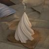 3D Conical Irregular Candle Mold Silicone Abstract Spiral Stripe Candle Mold Decor Rotate Christmas Tree Candle Mold