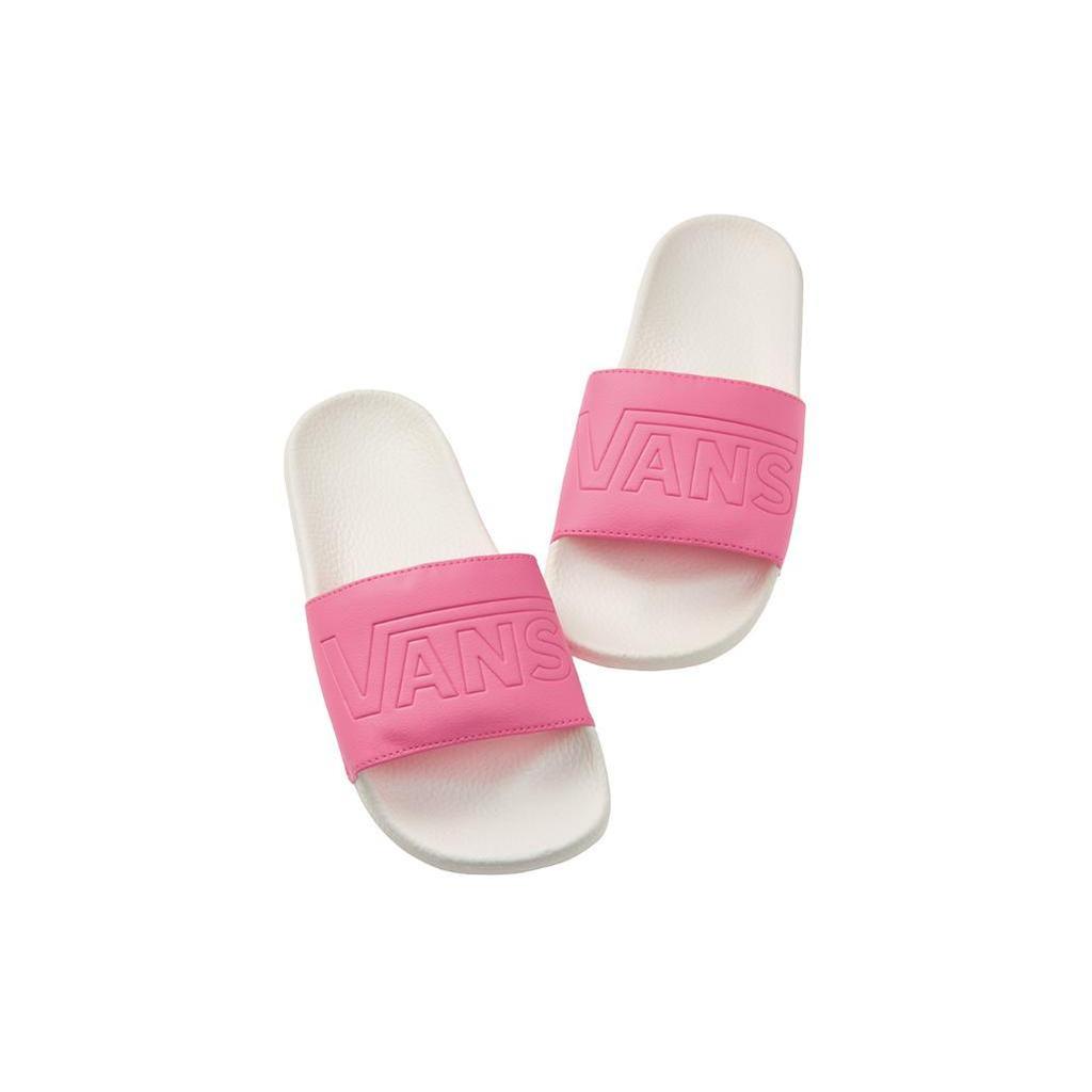 Vans Slide On Slippers 'White Pink' Women's VN0A45JQUV6