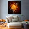 Abstract Burning Flowers Flame POSTER 1pcs Modern Home Wall Decor Canvas Picture Art HD Print Painting On Canvas for Living Room