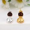 Sterling Silver 999 Chinese Medicine Coffee Powder Hammer Pendant Ornament.