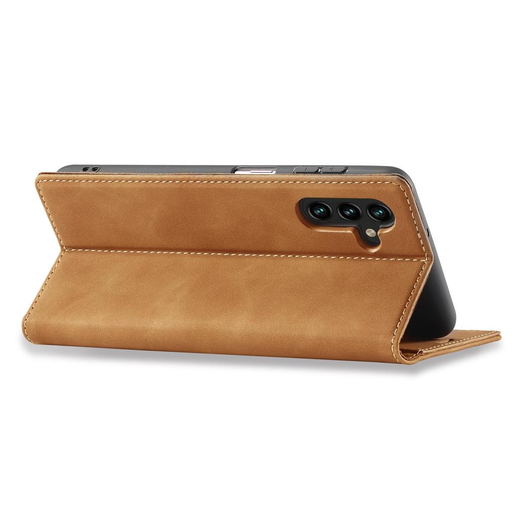 LC.IMEEKE For Samsung Galaxy A16 5G/A16 4G Stand Case TPU+PU Flip Phone Cover