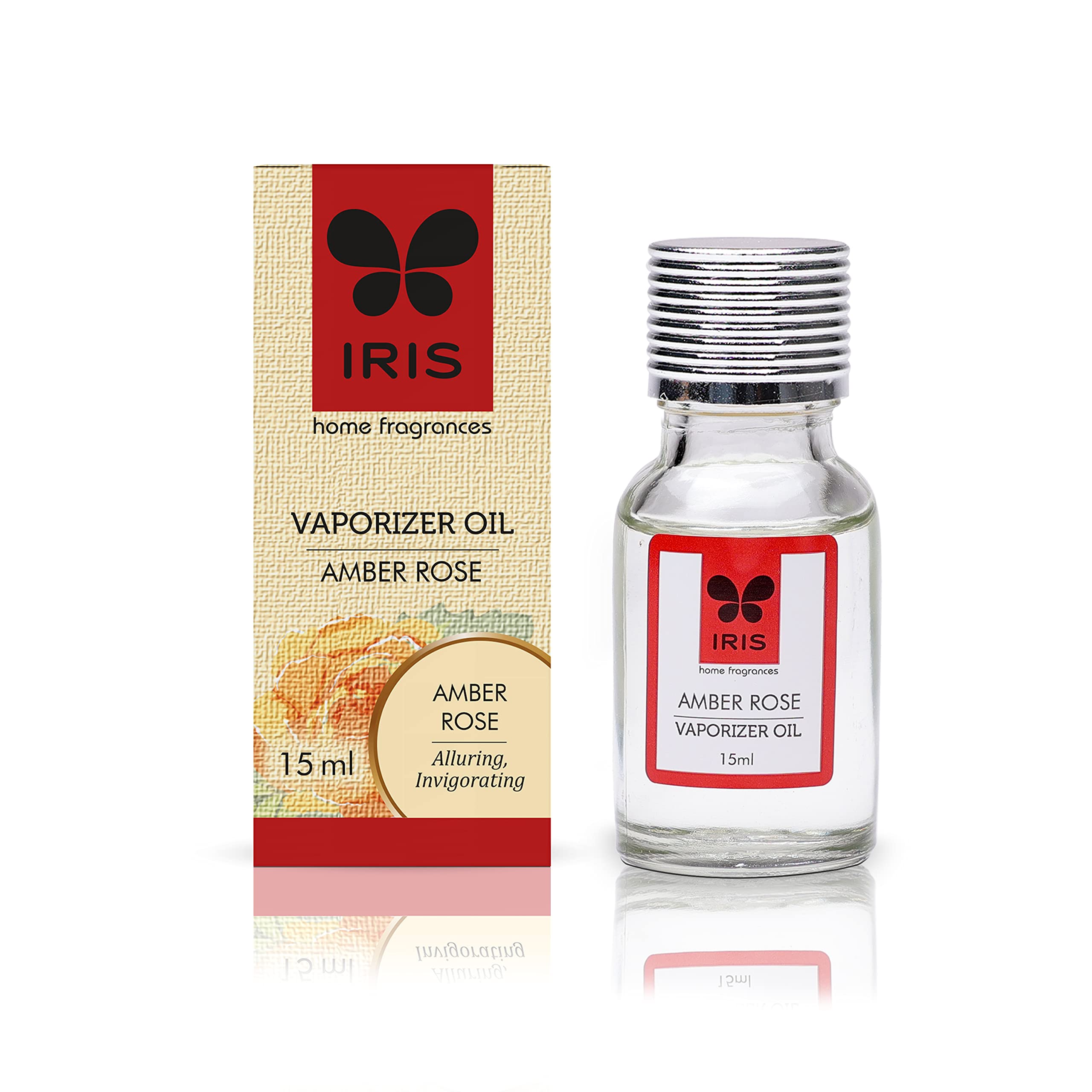 

IRIS Home Fragrance -Amber Rose 15ml Fragrance Vaporizer Oil for Diffuser, refill for oil burners/vapourizer