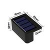 1/2/4PCS Solar Wall Lights Outdoor Waterproof Garden Step Lighting for Yard Fence Stair Pathway Decoration Outside Solar Lights