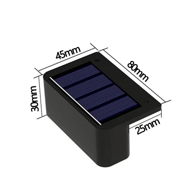 1/2/4PCS Solar Wall Lights Outdoor Waterproof Garden Step Lighting for Yard Fence Stair Pathway Decoration Outside Solar Lights
