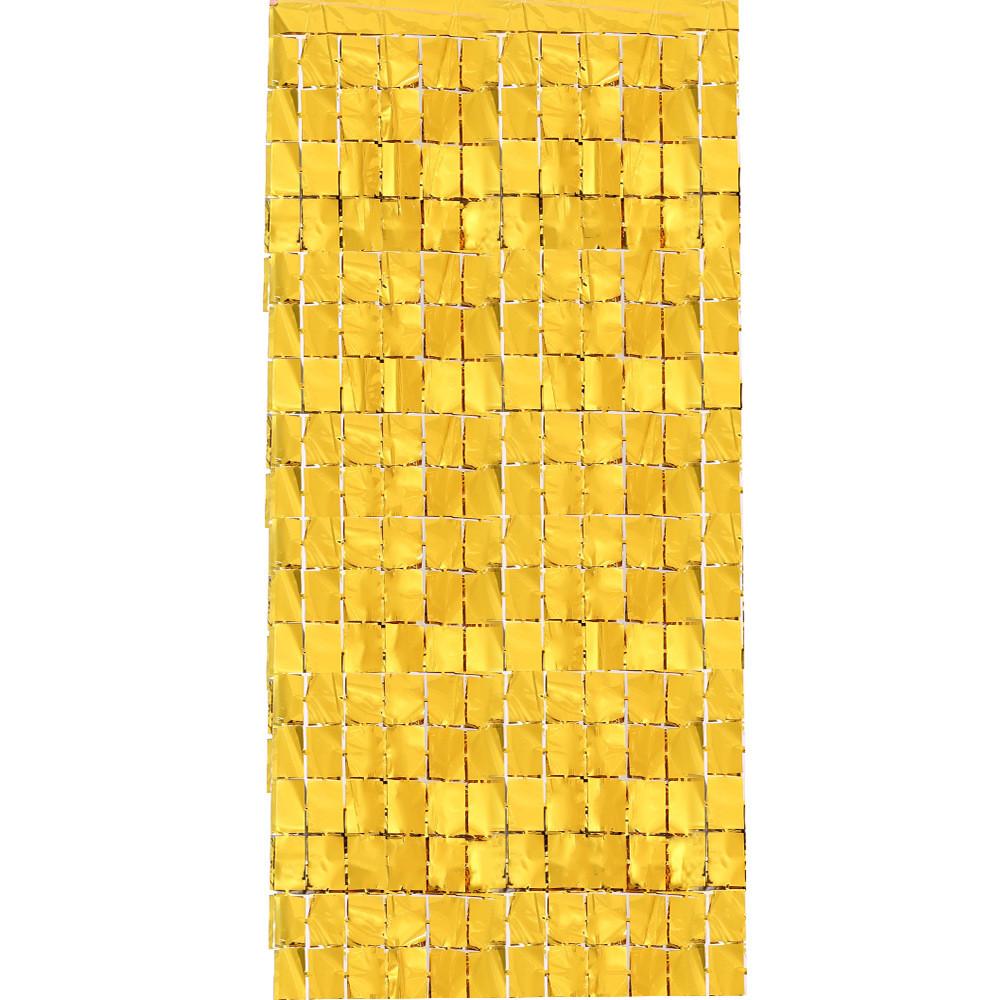 Meter Elegant 1x2 Shimmering Square Rain Curtain For Festive Event Decor