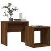 VidaXL Tables basses gigognes 2 pcs chêne marron bois d'ingénierie 815542