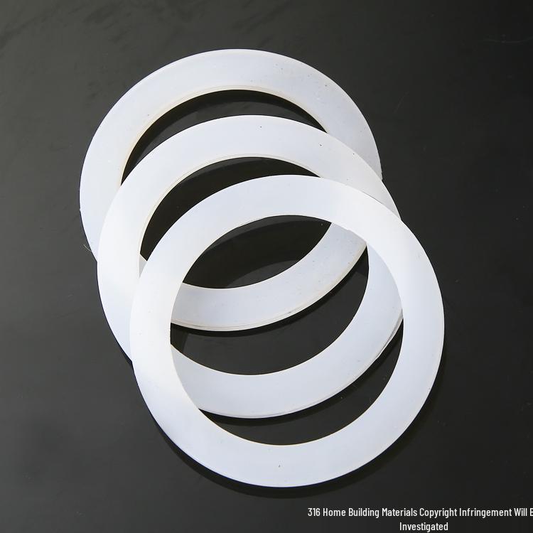 Rubber Flat Washer Gasket, 55MM OD, 42MM ID, 2-Inch Drain Pipe Silicone Seal Ring.