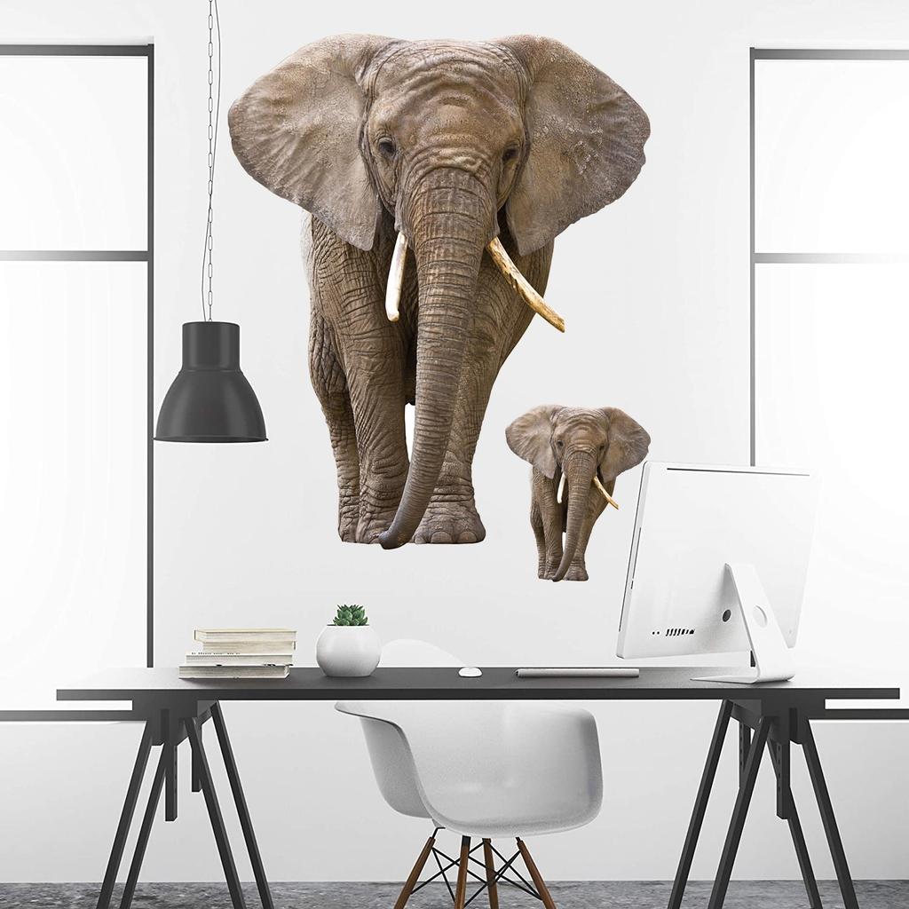 Simulated Elephant Trunk PVC Wall Sticker Self-Adhesive Removable for Door Wall Bedroom Living Room Home Decor