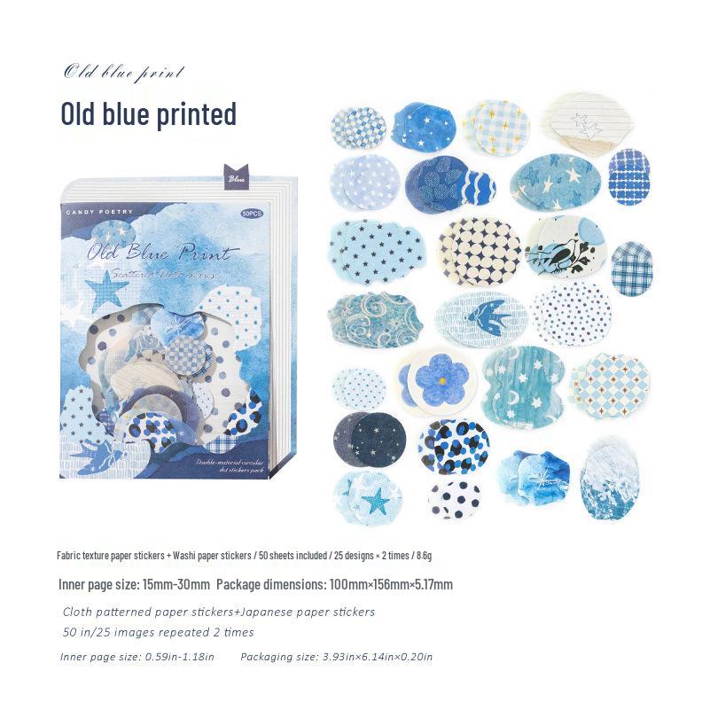 Retro Sugar Poetry Double Sticker Pack: 6 DIY Collage Designs