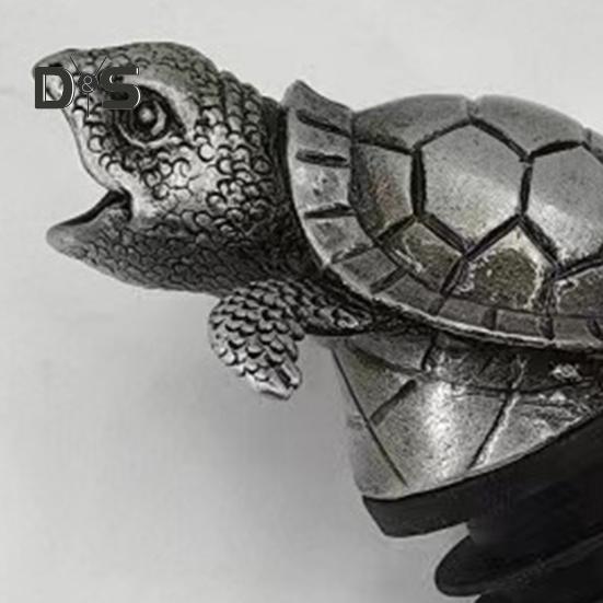 Turtle Wine Pourer Metal Decanter Spout with Drip-Free Design Elegant Bar Accessory for Red White Liquor