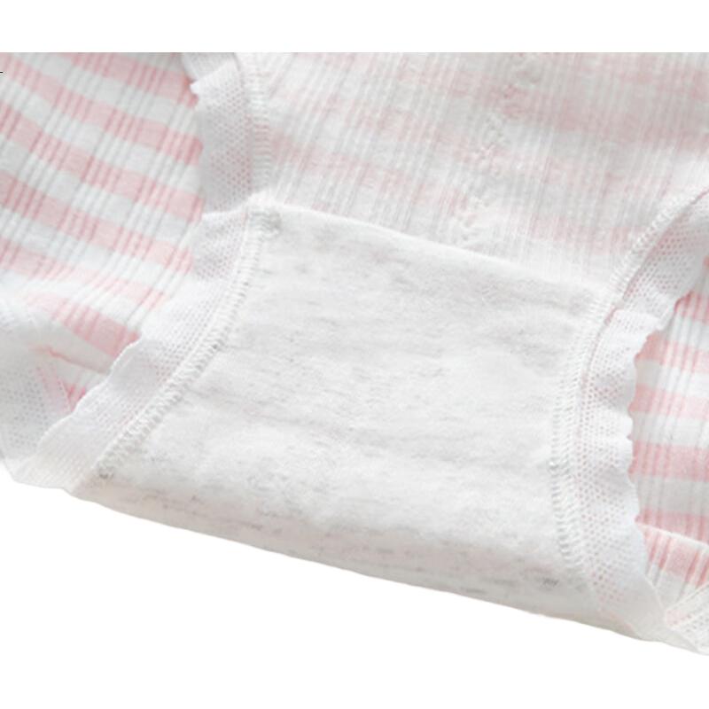 Neixiaoban Women's 5-Pack Pure Cotton Antibacterial Crotch Breathable Mid-Waist Triangle Underwear XL