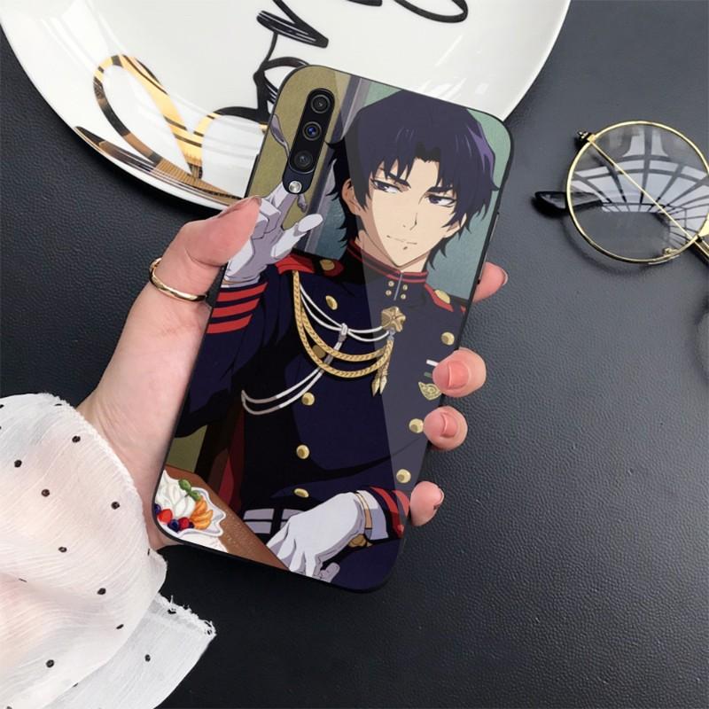 

Чехол для телефона Guren Ichinose с рисунком для Samung A32 A51 A52 ПРИМЕЧАНИЕ 10 20 S10 S20 S21 S22 Pro, ультра черный стеклянный чехол для телефона из поликарбоната Samsung Note10Pro