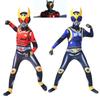 Boys' Full Body Jumpsuit Masked Knight Costume Set In Milk Silk For Cosplay Events