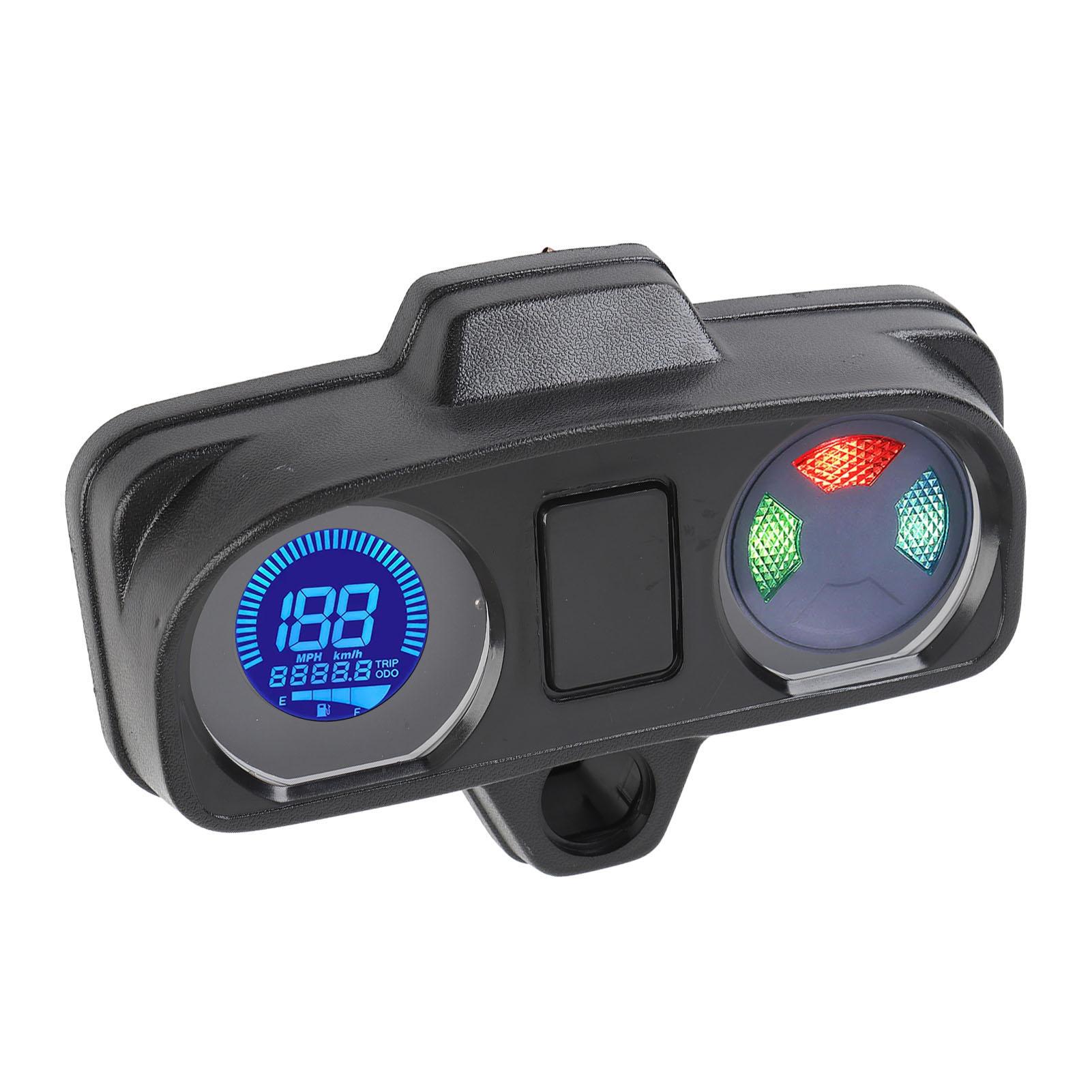 

DC 12V Мотоциклетный спидометр, приборная панель, ЖК-цифровой дисплей, универсальная посадка, 7-цветная подсветка, замена