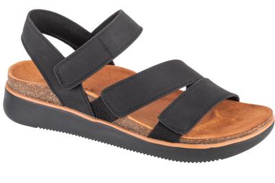 Lifted Comfort, Womens Black Sandals