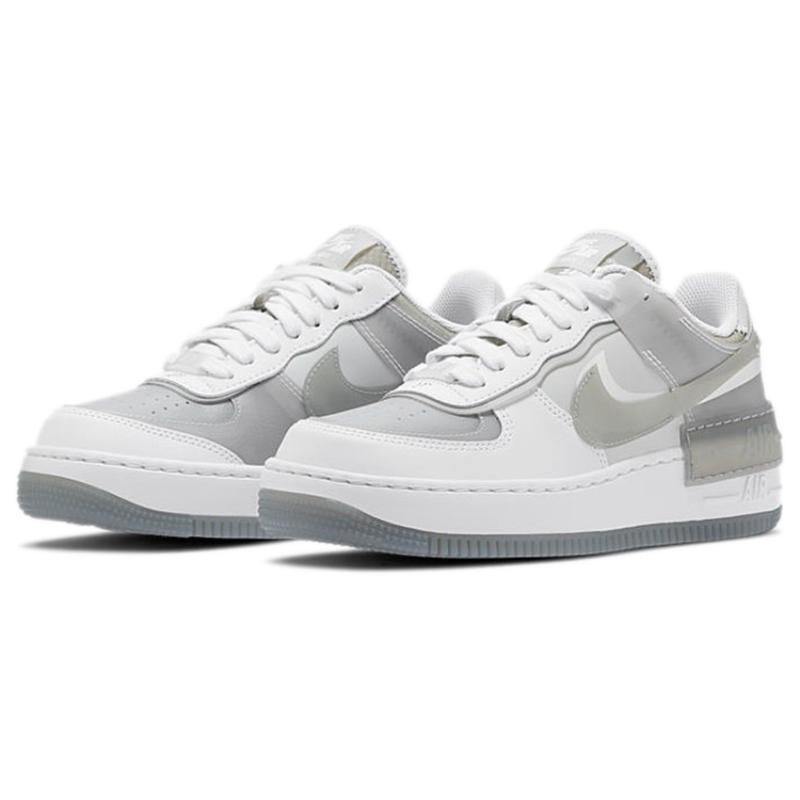 Nike Air Force 1 Low Shadow White Grey Women's Sneakers CK6561-100
