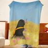 Cartoon T-The L-Little M-Mole Throw Flannel Throw Blanket, Lightweight Cozy, Durable Washable Cute Cool