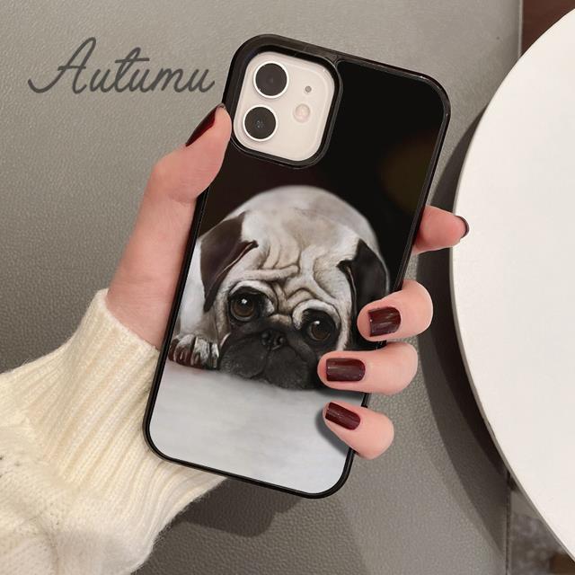 CUTE PUPPY PUG DOG MOPS Phone Case for iPhone 17 Air 15 16 11 12 13 14 Pro Max Plus coque Fundas Shell