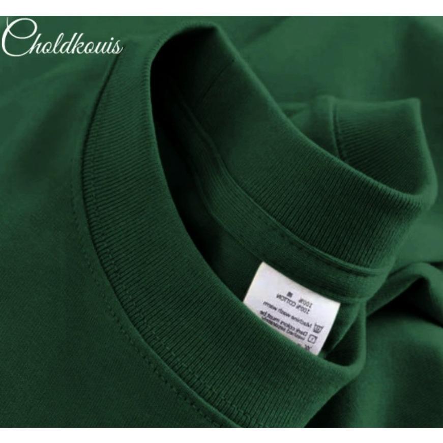 Cotton Men's T-shirt Short Sleeved Trendy Pure Cotton Solid Color Simple T-shirts