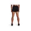 Under Armour Solid Color Logo 2 In 1 Sports Casual Shorts Women Shorts Black 1356200-001