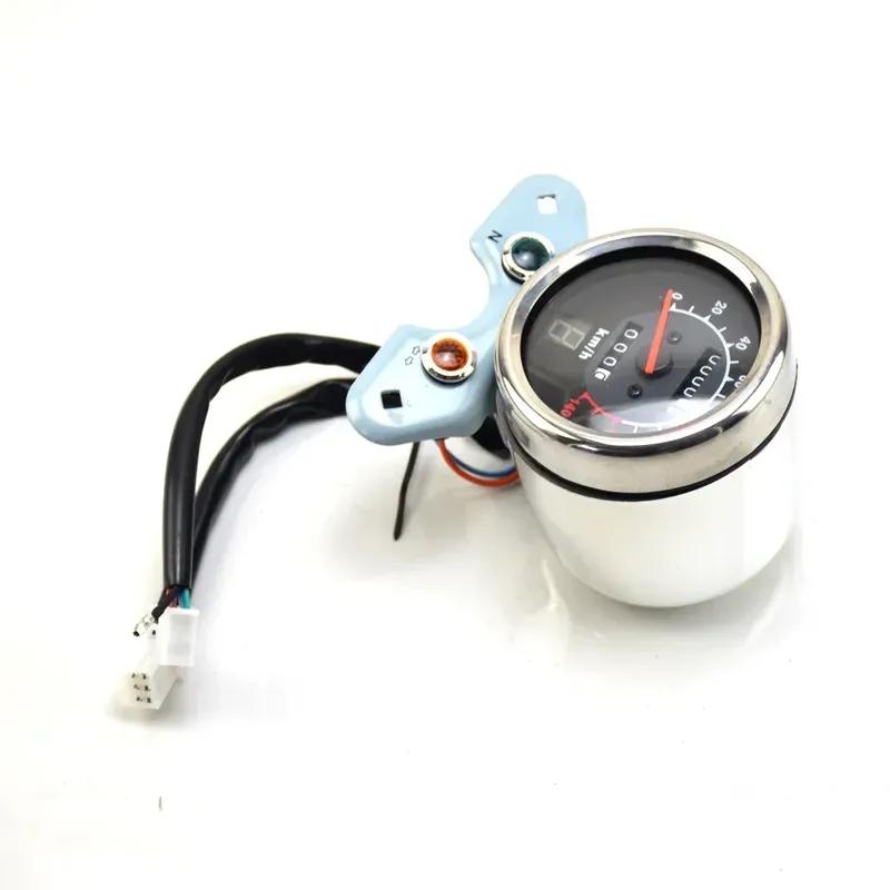 Mechanical SpeedoMeter Instrument Odometer Retro With Gear Indicator Cafe Racer For SUZUKI QS150 QS150-B QJIANG Motorcycle Parts