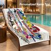 Gorilla Tag cartoon Custom Name Beach Towel Large Soft Towel for Indoor Bathroom Outdoor Beach