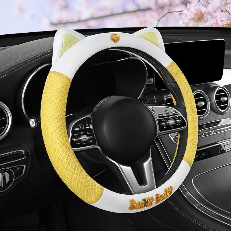 Cute Kitten Breathable Steering Wheel Cover 2023