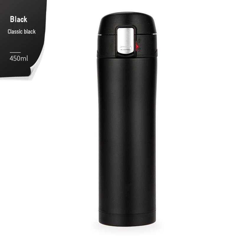 

Кружка автомобильная из нержавеющей стали с изоляцией, открывающаяся одним нажатием - подарок от магазина 4S 450ml