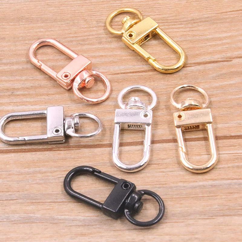 10Pcs Metal Universal Buckle Bag Buckle Multi Color Optional Key Buckle Alloy Buckle Lobster Buckle Bag Accessories