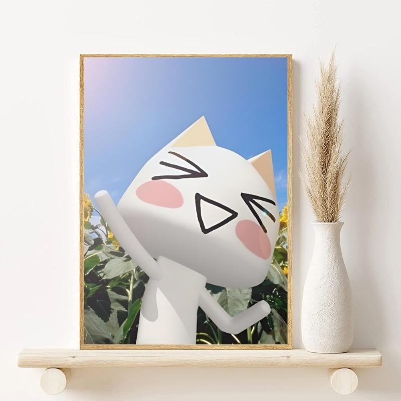 Inoue Toro CUTE Cat Hot Classic Movie Poster HD Art Sticky Wall Waterproof Home Living Room Bar Decoration
