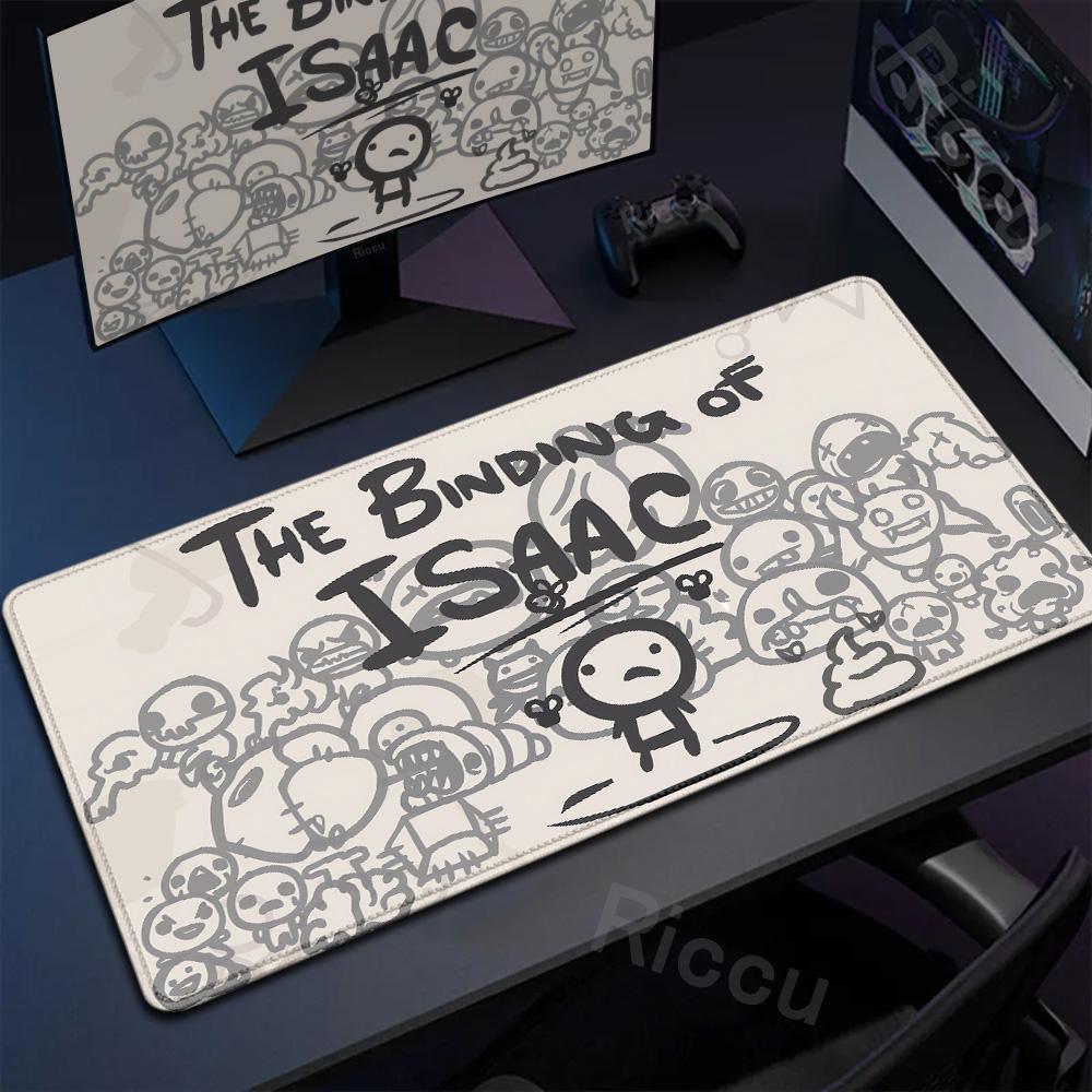 Anime The Binding Of Isaac Mauspads Spiel Tastatur Verriegelte Kanten Mauspads Computerzubehör Rutschfeste Schreibtischunterlagen PC Schrank Mauspads