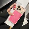 Square Crystal Lens Denim Case for iPhone 17 Pro Max/16 Pro Full Coverage 14/15