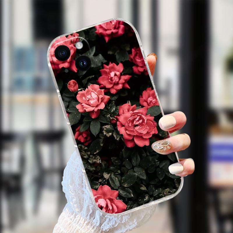 Clear Case For iPhone 13 Mini 13 Pro Soft TPU Phone Back Cover For iPhone 14 Pro Max Coque 14 Plus Transparent Protective Fundas