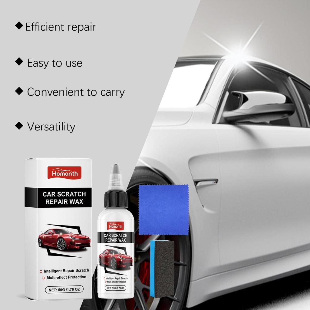 Homonth Crema per la Cura dei Graffi dell'Auto Rimuovi Macchie Detergente & Lucidante Crema Bellezza per il Rinnovo dei Graffi dell'Auto