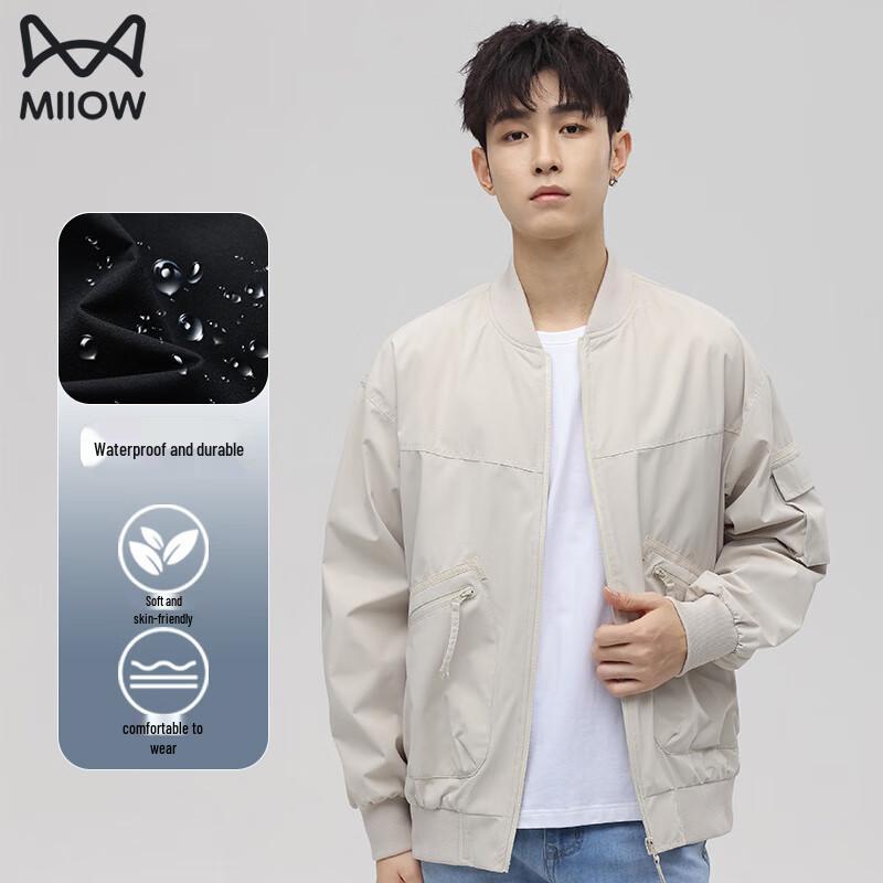 

MiiOW Men s Loose Fit Bomber Jacket XL