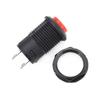6pcs 12MM Lock Latching OFF- ON Push Button Switch Maintained Fixed Pushbutton Switches Self-Lock Button