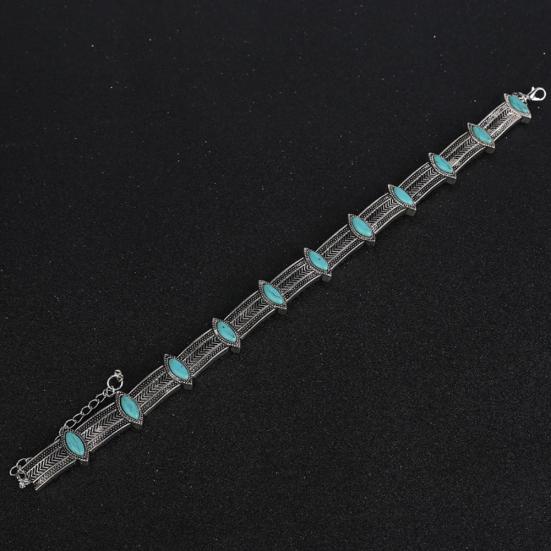 Vintage Style Women Faux Turquoise Collar Choker Bohemian Statement Necklace