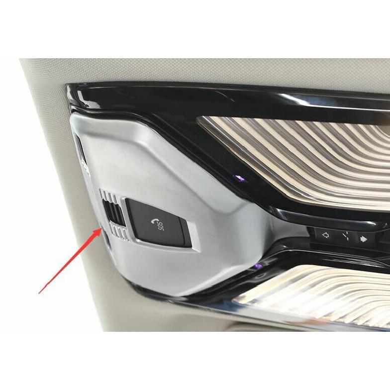 For BMW 5 Series G30 2018-2023 Silver ABS Inner Front Reading Light Cover Trim
