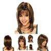 Luxurious Long Curly Synthetic Blonde Lace Front Wig In Ombre Brown For Women