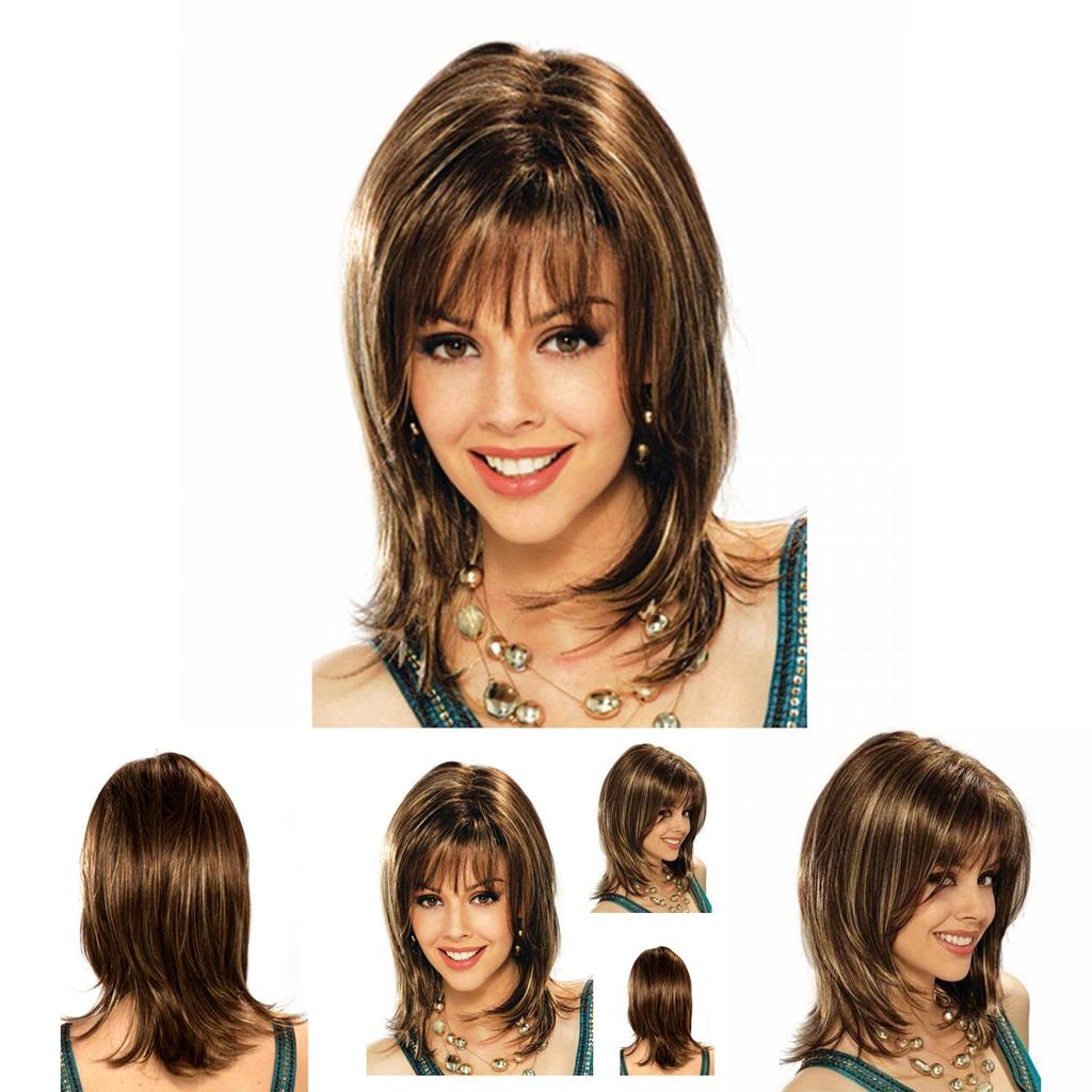 Luxurious Long Curly Synthetic Blonde Lace Front Wig In Ombre Brown For Women